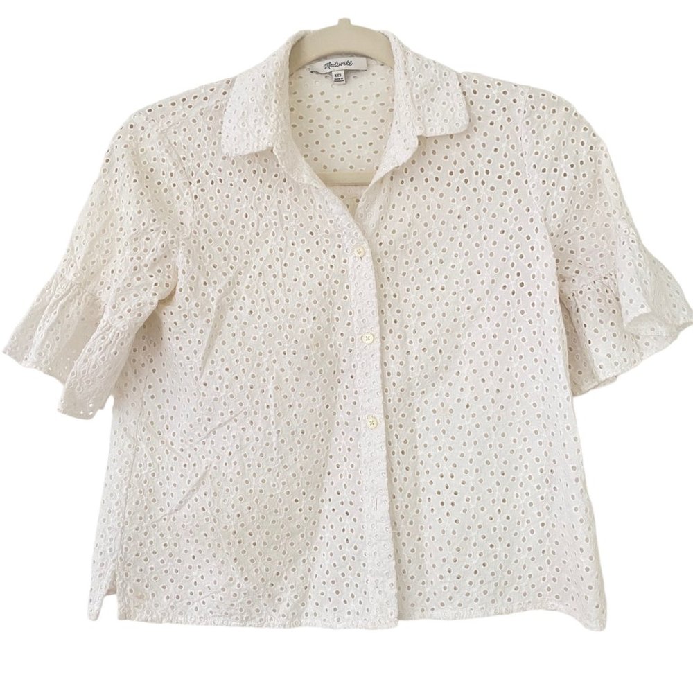 Madewell Eyelet Button-Up Camp Shirt